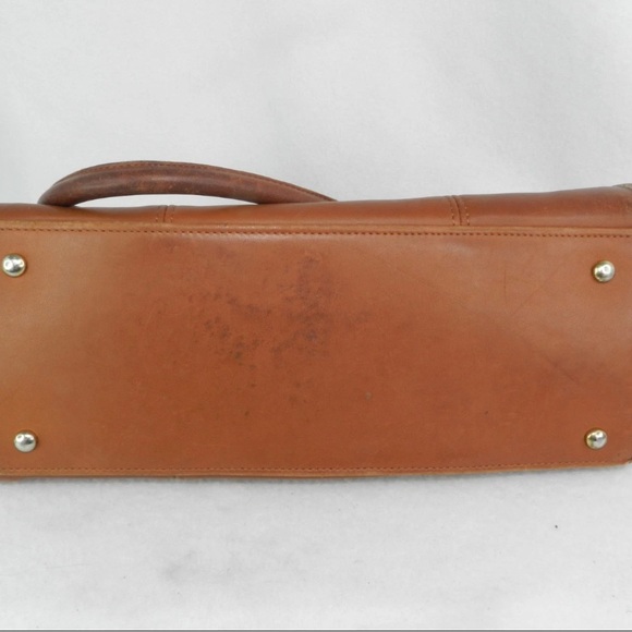 Coach Vintage 9871 Beaumont Doctor Satchel Bag British Tan Leather made in USA - Picture 8 of 8